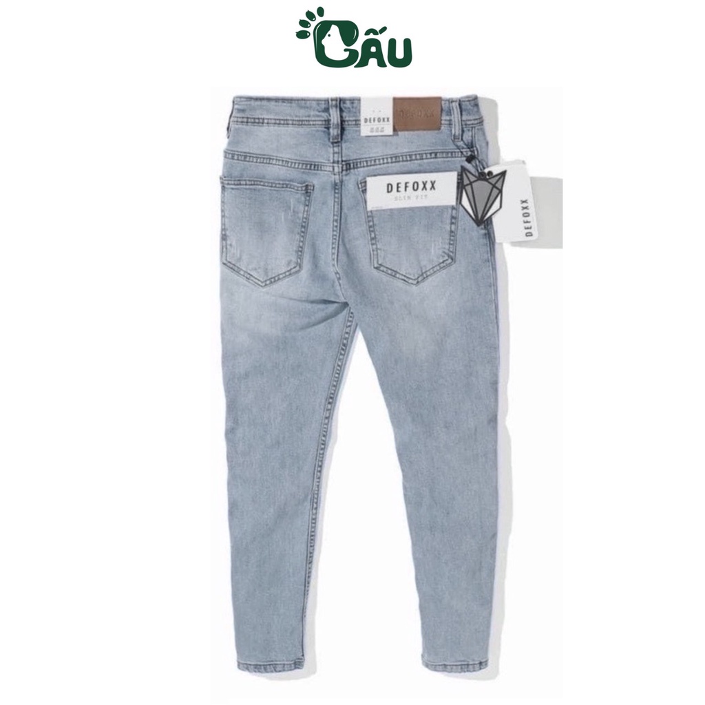 Quần jean nam rách Gấu 194 wass kiểu vải jeans co dãn, dày dặn form slimfit - 4747