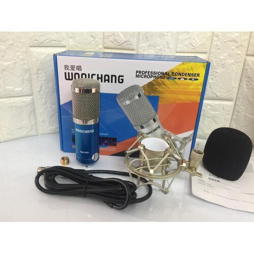 Bộ micro thu âm cao cấp BM900 + sound card KS108 + dây livestream + Kẹp đỡ để bàn và màng lọc, bộ 5 món livestream