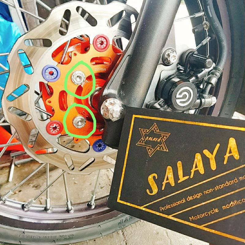 Ốc đĩa bông inox salaya 304 8li20