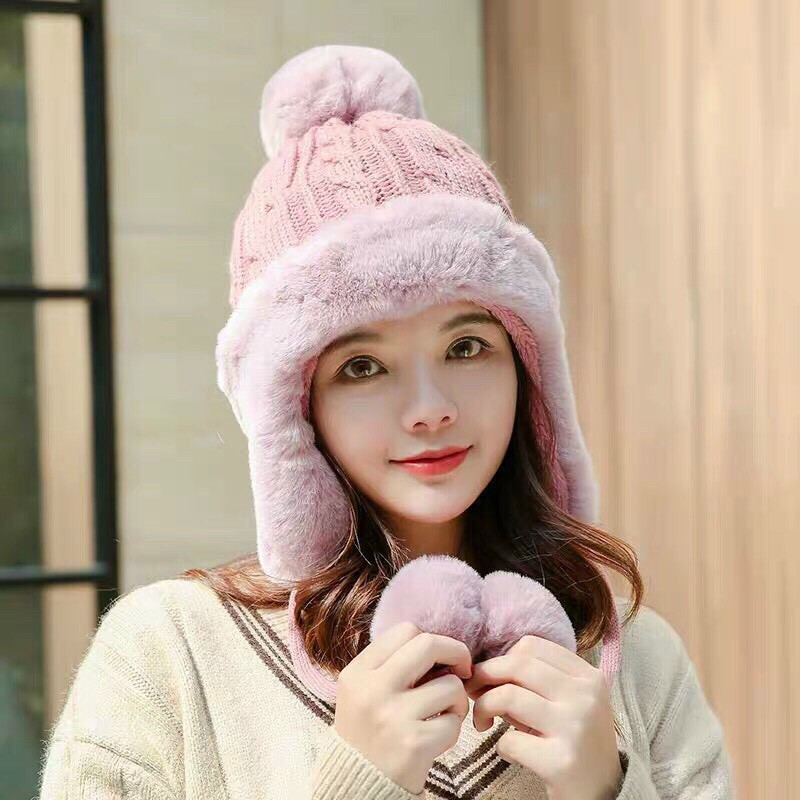 MŨ LÔNG CỪU PHONG CÁCH HÀN QUỐC MÃU MỚI SIÊU ĐẸP CỰC ẤM