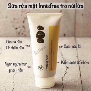 🔥Sữa rửa mặt Innisfree tro núi lửa
