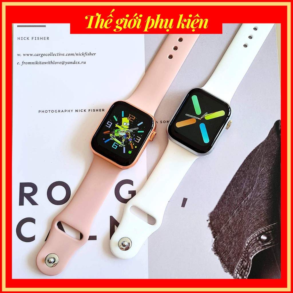 Đồng hồ thông minh 💖 FREESHIP 💖 Smart Watch dong ho thong minh thay ảnh nền cá nhân, nghe gọi 2 chiều, núm xoay