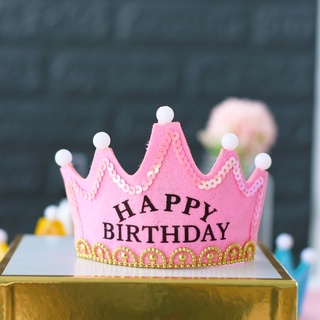 Vương miện Happy birthday có đèn