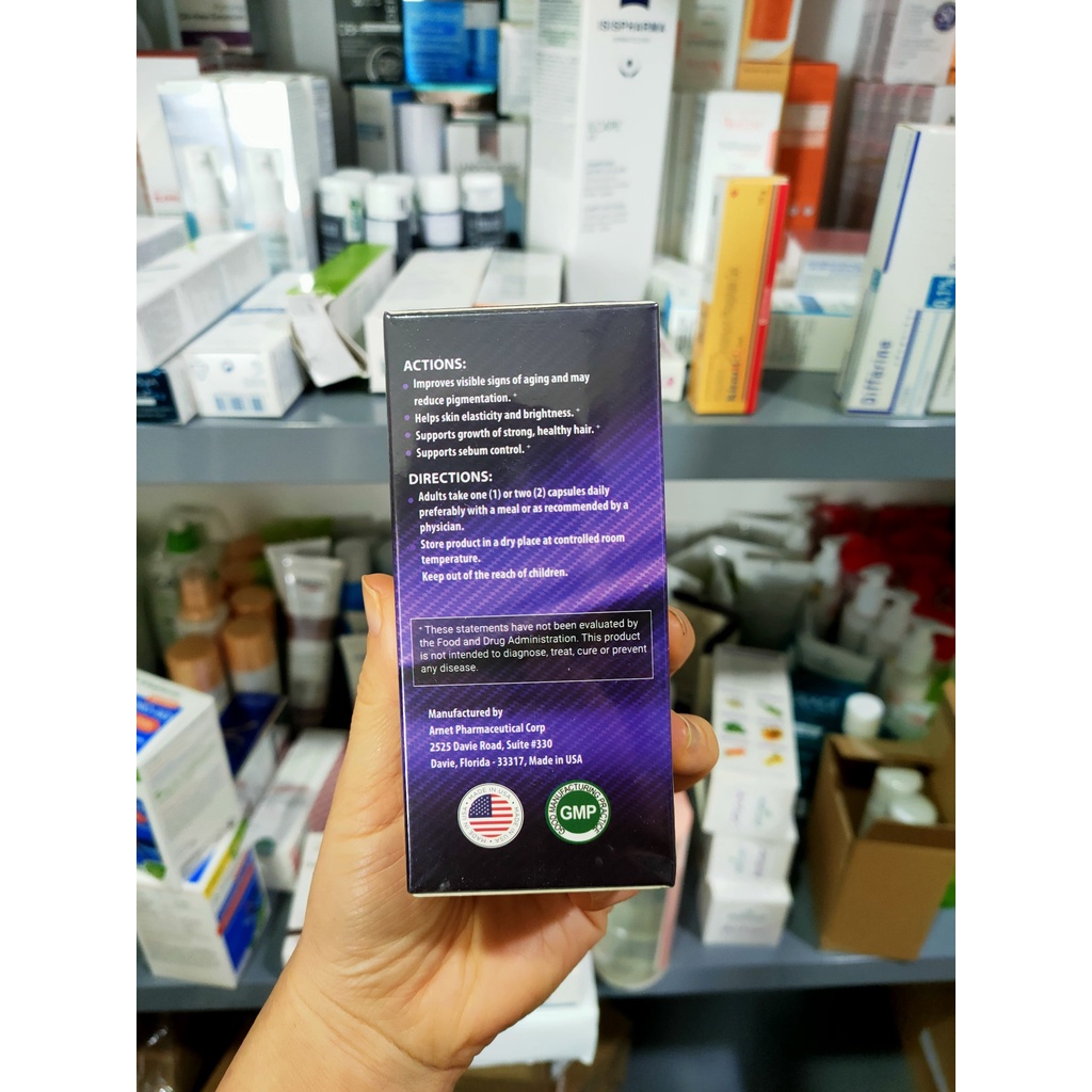 Cystine Plus 60v - Viên uống đẹp da, giảm mụn, dưỡng tóc khỏe đẹp