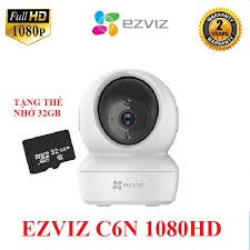 Camera Wifi EZVIZ C6N 1080P QUAY 360 đàm thoại 2 chiều, Hổ trợ thẻ nhớ 128G - Bảo hành chính hãng 24 tháng