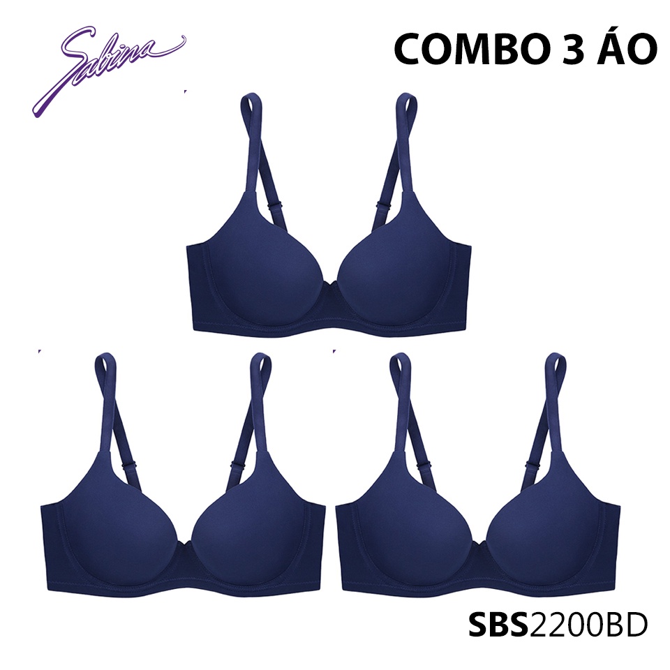 Combo 3 Áo Lót Mút Đệm Mỏng Vừa Màu Trơn Thời Trang Sixnature By Sabina SBS2200