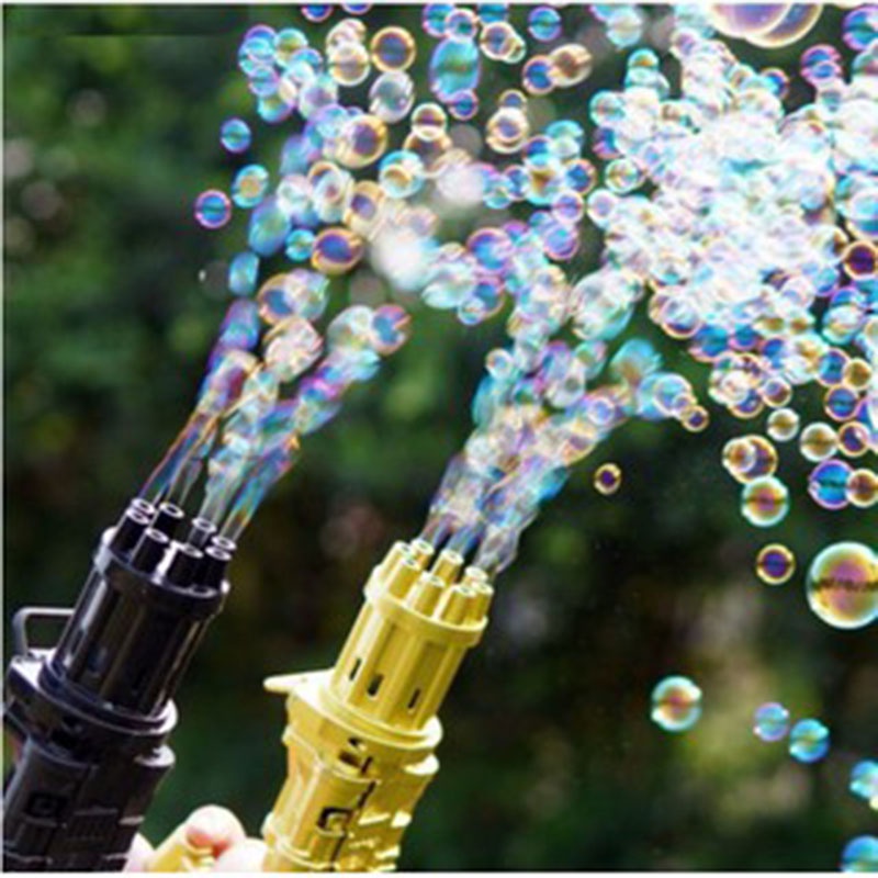 Súng Bắn Bong Bóng 8 Nòng Siêu Mạnh, Đồ Chơi Trẻ Em Tạo Bong Bóng Cho Bé, Tặng Kèm Đồ Chơi Chuồn Chuồn, Bảo Hành 3 Tháng