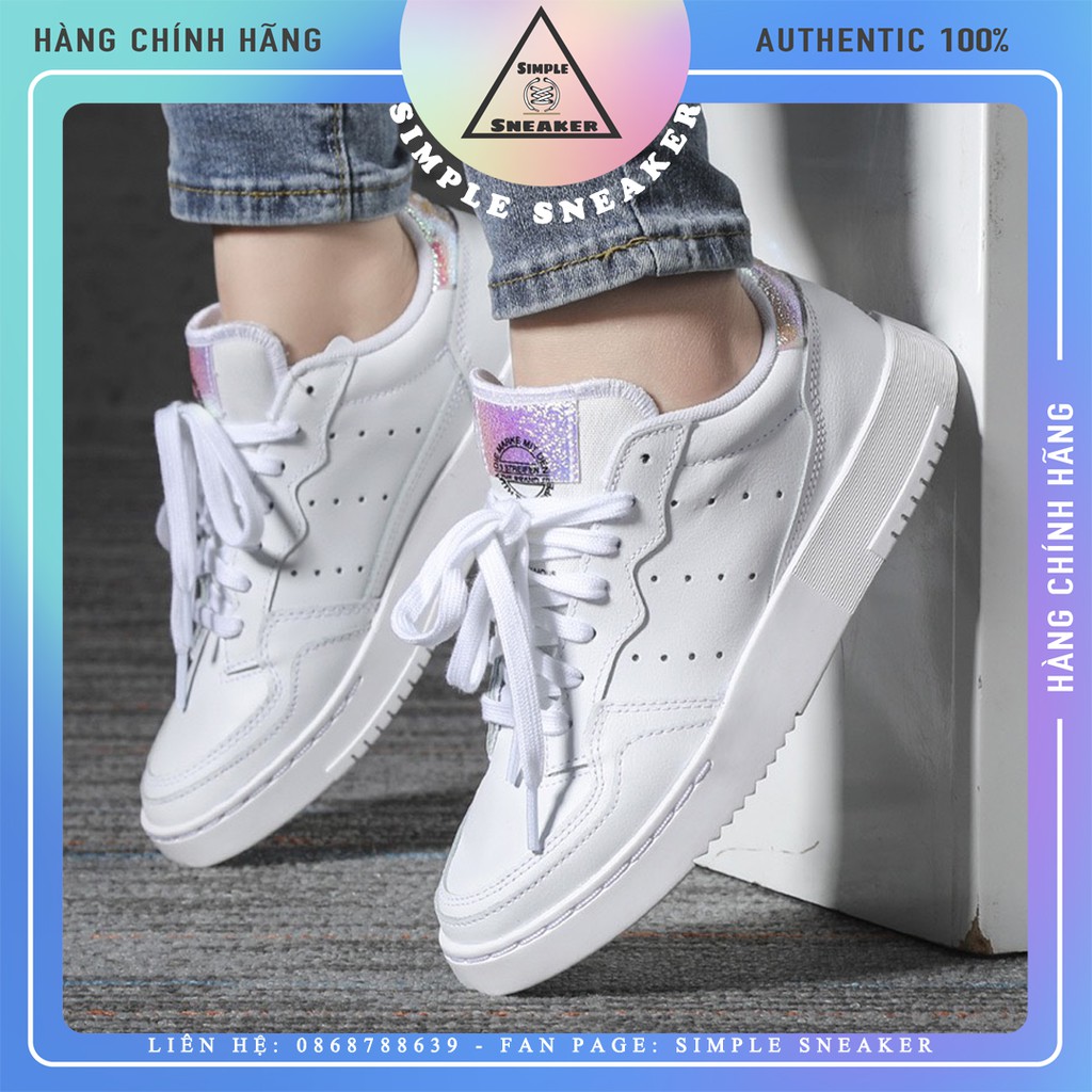 Giày Adidas Supercourt FREESHIP Adidas Nữ Supercourt Hologram Chính Hãng- Phối Màu Siêu Đẹp Chuẩn Auth [EG8489]