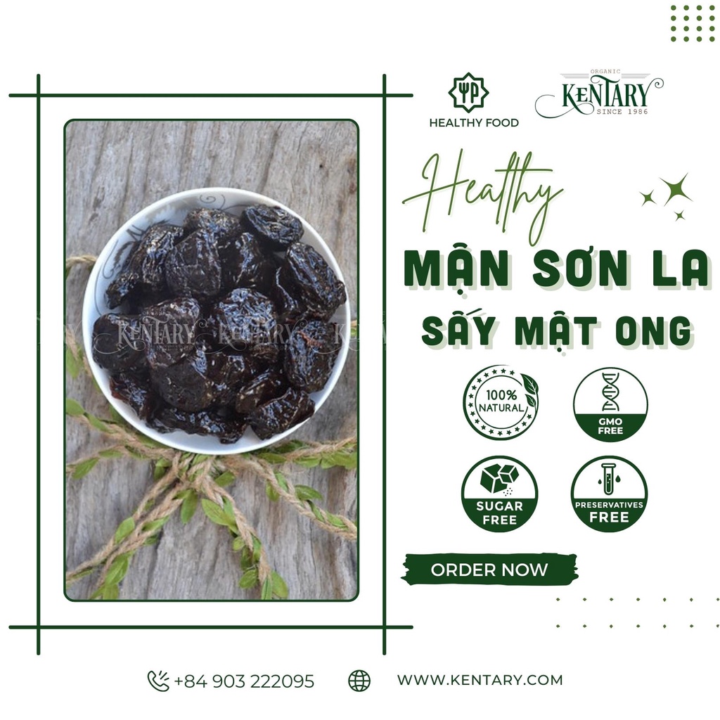 Mận Sấy Mật Ong Kentary - Túi 200g