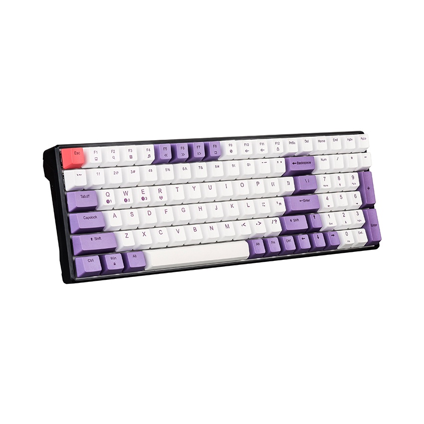 Bàn phím cơ Không dây Edra EK396W Brown switch , bàn phím chơi game bảo hành chính hãng 24 tháng