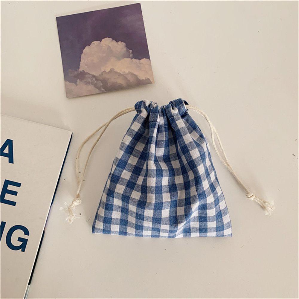 Túi Canvas Dây Rút Đựng Mỹ Phẩm / Trang Sức / Quà Giáng Sinh