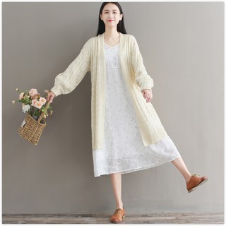 [058] - ĐẦM TRẮNG IN HOA NHÍ LÃNG MẠN