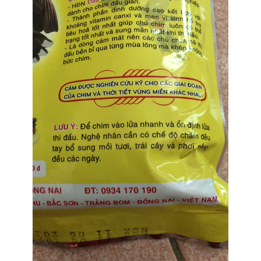 Cám chim chào mào dinh dưỡng cao cấp Hiệp Đồng Nai Cám Đấu gói 200g Phụ kiện Kalotebon