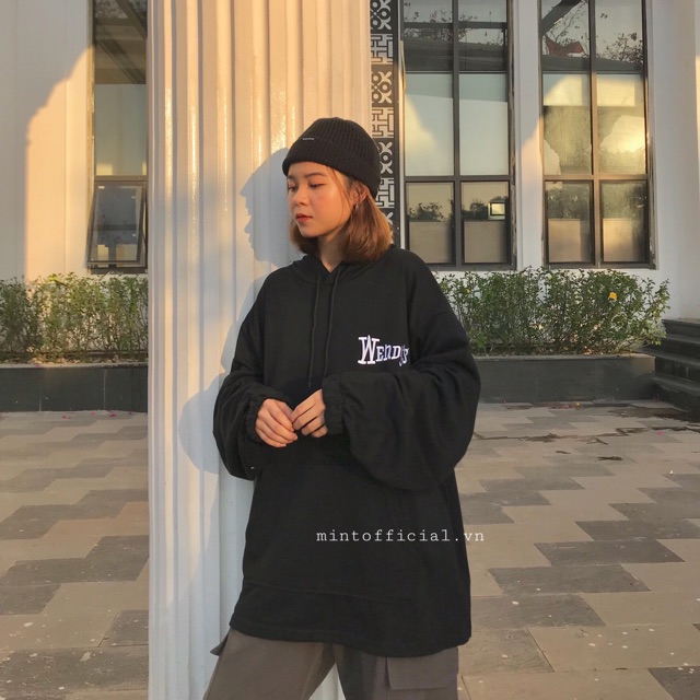 Áo nỉ tay bo wendy
