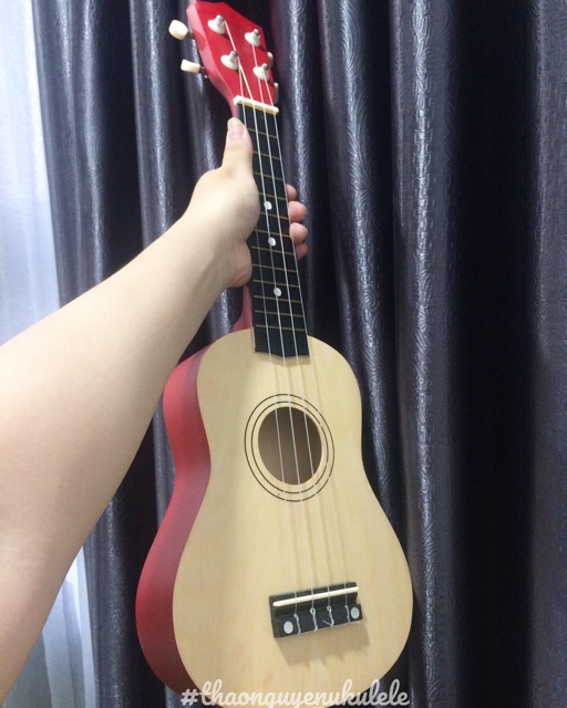 [ĐỦ MÀU]Đàn ukulele soprano màu chất liệu gỗ 100%