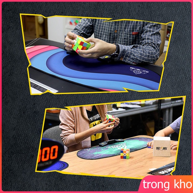 Thảm Cao Su Dạng Thanh Chống Trượt Dùng Để Luyện Tập Thể Thao Rubik's cube timer protection pad