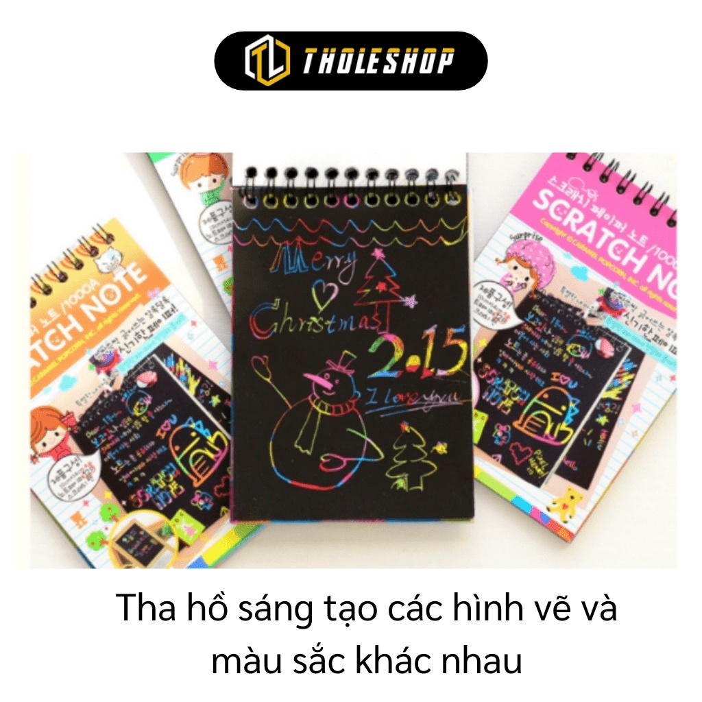 [SGD] Sổ Ghi Chú - Số Tay Ma Thuật Scratch Note Nhiều Màu Sắc Cho Bé Ghi Chép 6906