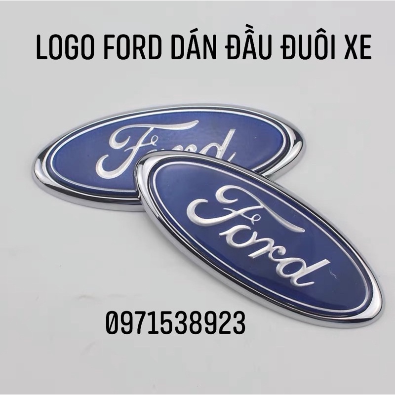 Logo FORD nhiều kích thước dán đầu hoặc đuôi xe FORD