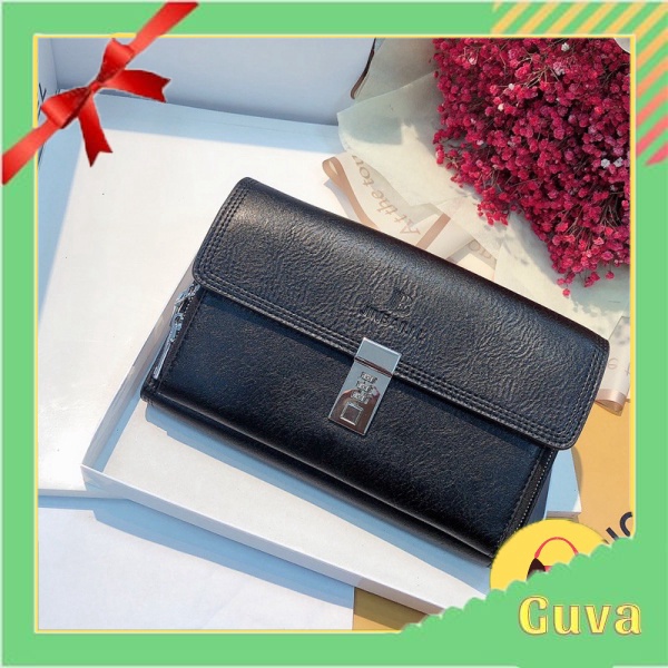 VÍ nam cầm tay, nữ da bò bản to cao cấp có nhiều ngăn đựng giấy tờ, thẻ, ví khóa số