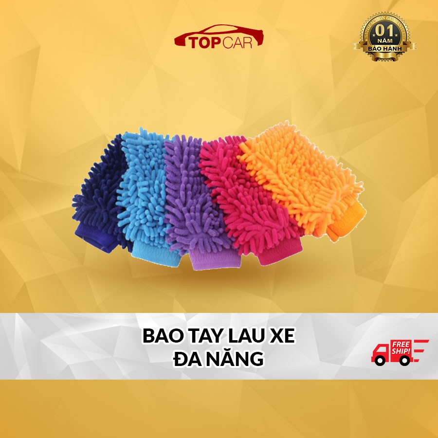 ⚡SIÊU SẠCH⚡ Găng Tay Lau Xe Đa Năng Lau Xe, Vệ Sinh Xe Ngay Tại Nhà