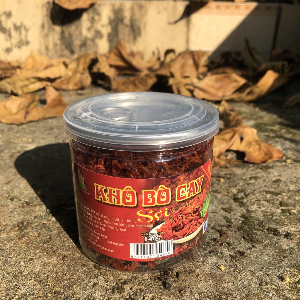 Khô bò sợi hàng ngon loại hũ pet 140g IMIN FOOD khô bò cay sợi siêu ngon Thế Giới Đồ Ăn Vặt NHÀ LÀM | BigBuy360 - bigbuy360.vn