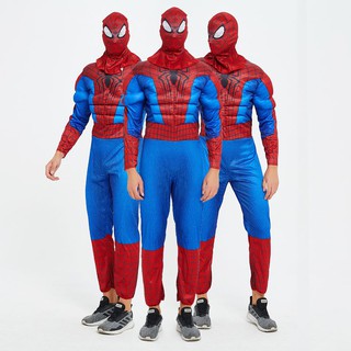 (CÓ SẴN) Trang Phục Hoá Trang Người Nhện Spider Man, Bộ Đồ Halloween Các Nhân Vật Siêu Anh Hùng  Avengers Cho Người Lớn