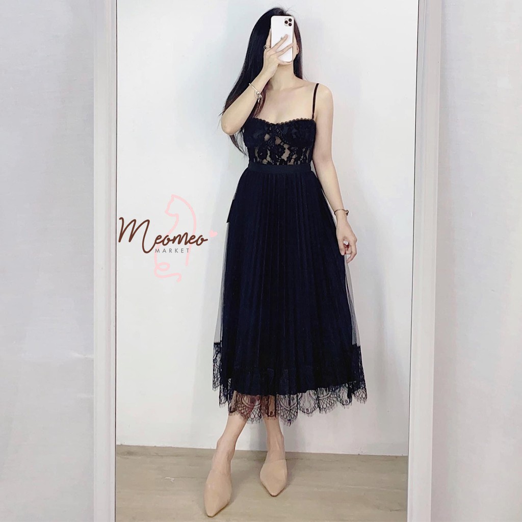 CHÂN VÁY XẾP LY REN 🌸 Mặc Được 2 Kiểu Ren và Vải Thần Thánh Hàng Đẹp 🌸 | BigBuy360 - bigbuy360.vn