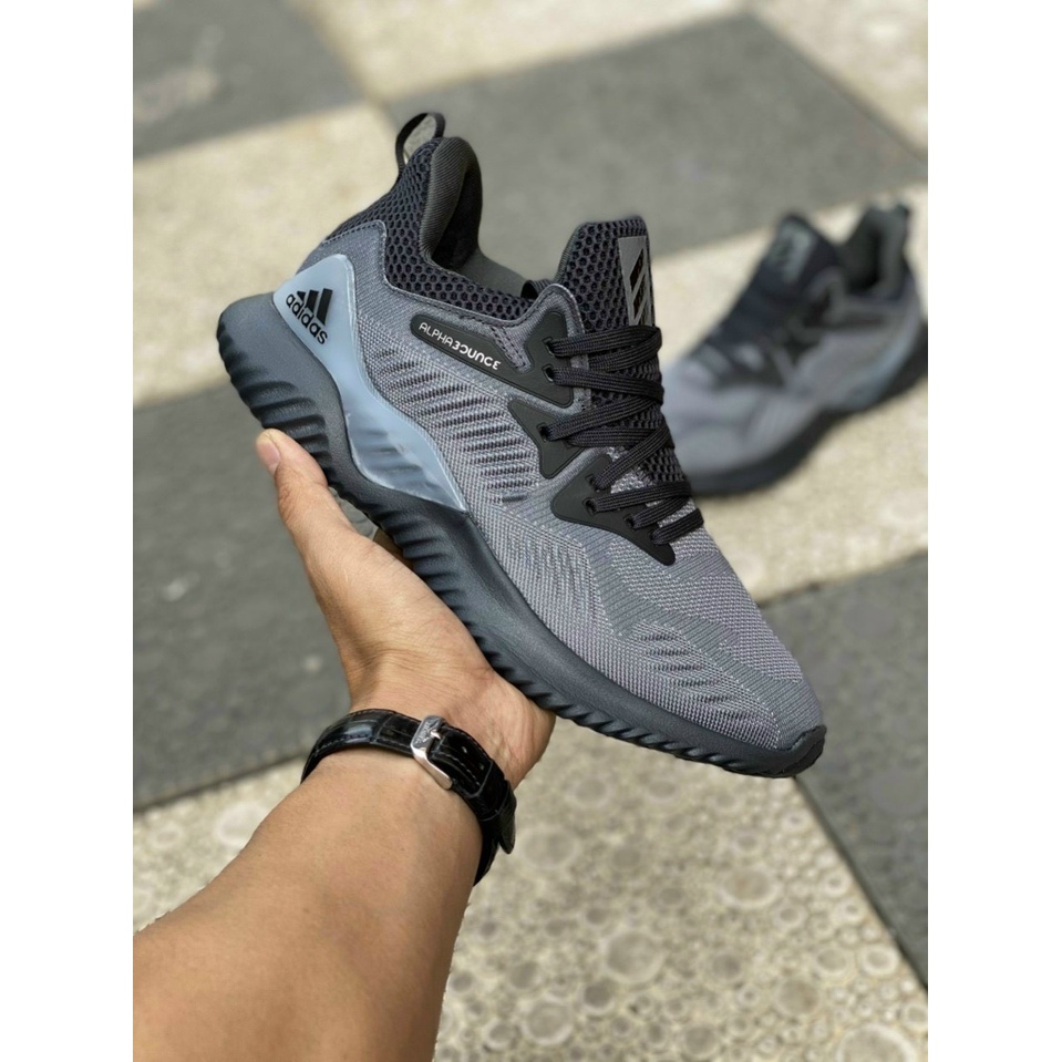- Giày Thể Thao Nam Adidas Aphabounce 4.0 - Sneaker hot 2020 - Phiên Bản Xám Đen