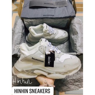 [ẢNH, VIDEO THẬT+TẶNG TẤT] Balenciagaa Triple's White đế khí