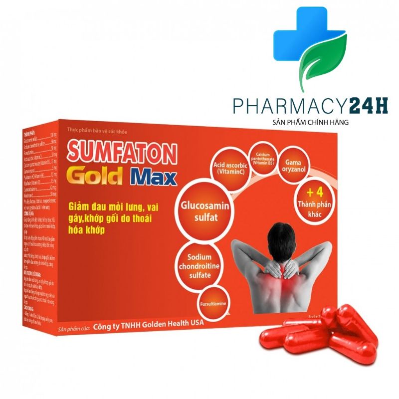 SUMFATON GOLD MAX  giảm đau mỏi lưng, vai gáy, khớp gối