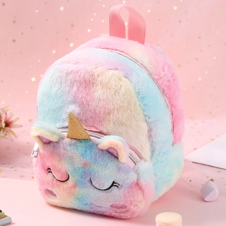 Ba Lô Mini Phối Lông Hình Kì Lân Dễ Thương