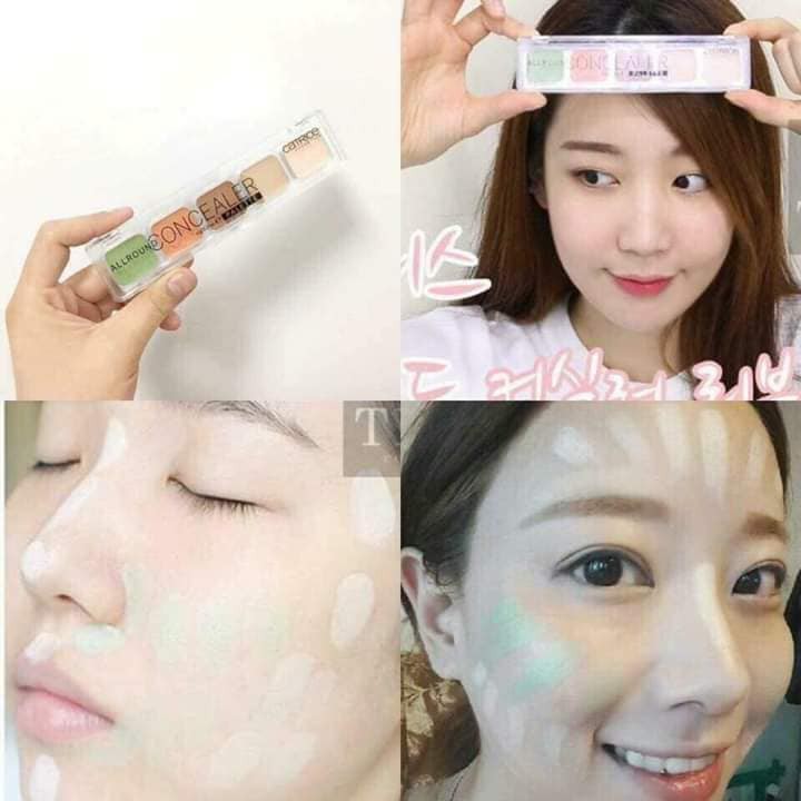 Bảng Che Khuyết Điểm 5 ô Catrice 5 màu rất tiện lợi , mix theo nhu cầu và thời điểm. Tặng kèm 1 cây chì kẻ mày lâu trôi | BigBuy360 - bigbuy360.vn