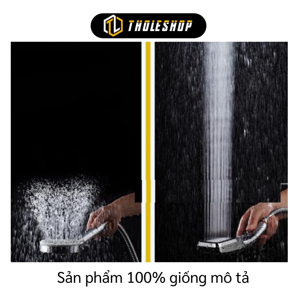 Đầu Vòi Sen - Tay Sen Tăng Áp Vuông, Tăng Áp Lực Đến 400%, Thân Thiện Môi Trường 6052