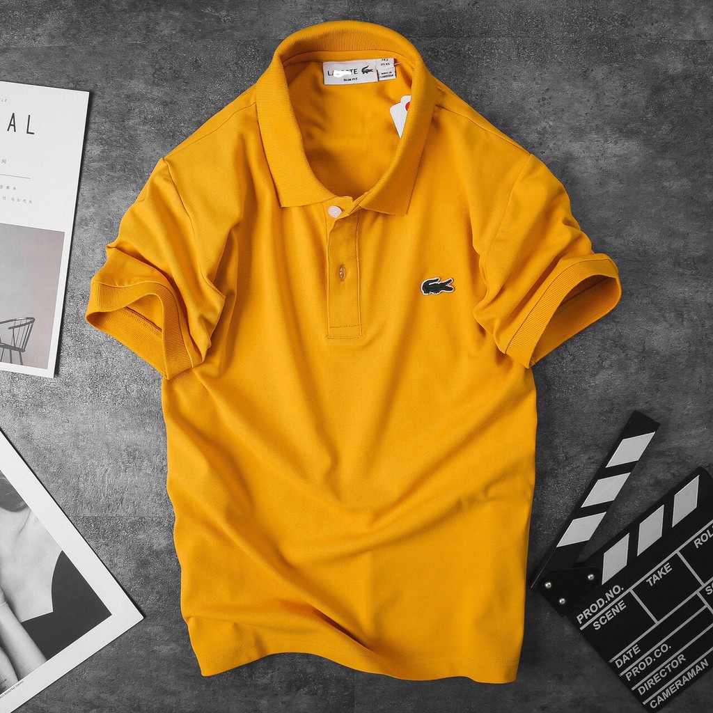 Áo phông có cổ xuất dư 4 màu: đen, trắng, đỏ, vàng - Form Âu (tham khảo bảng size phần mô tả) | BigBuy360 - bigbuy360.vn