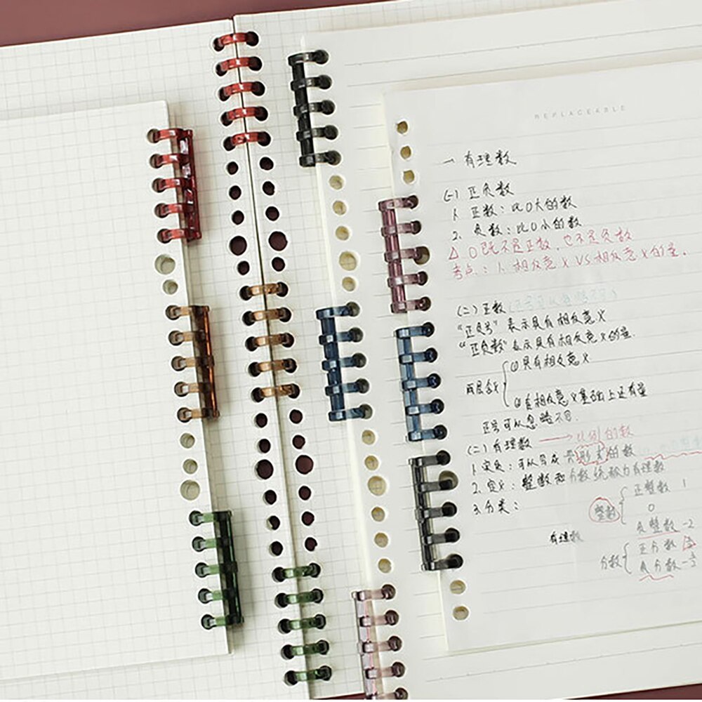 Set 2 vòng đóng gáy lò xo sách sổ tay lịch album thẻ trang rời xoắn ốc sáng tạo