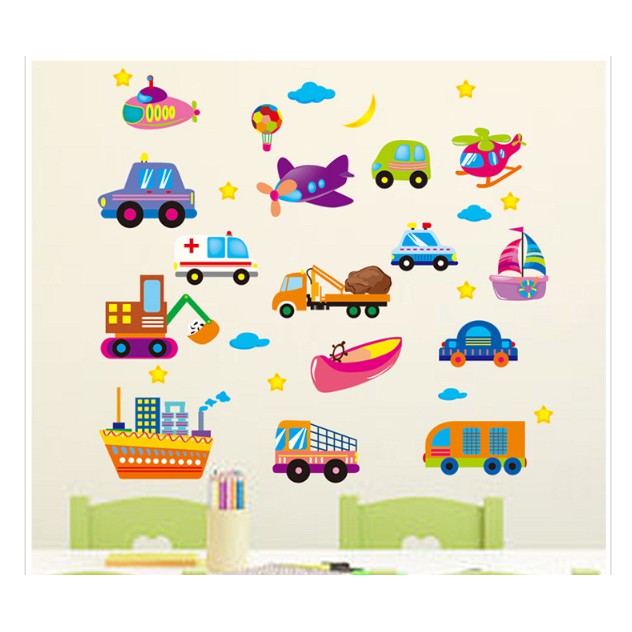 Decan dán tường phương tiện giao thông - XL2008 (KT sau dán: 50*45cm) | BigBuy360 - bigbuy360.vn