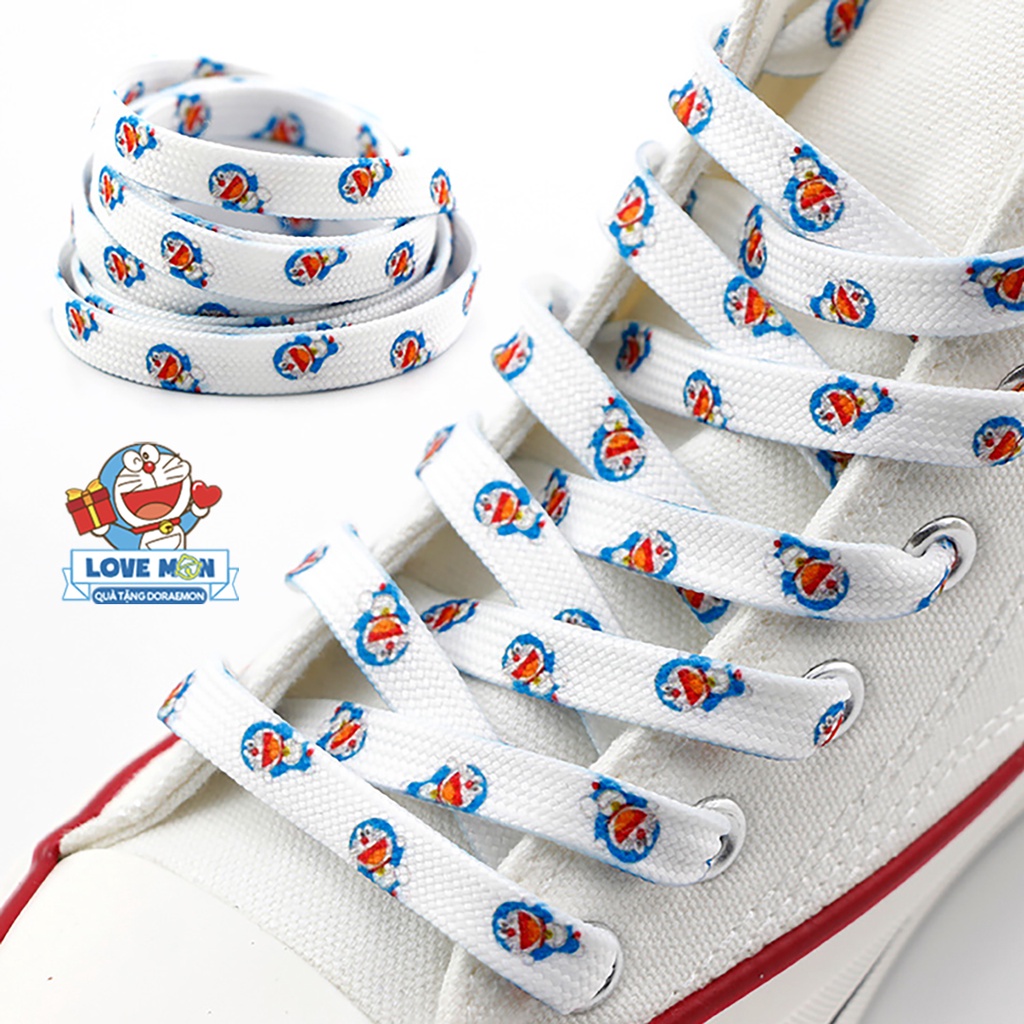 DÂY GIÀY HOẠ TIẾT DORAEMON DỄ THƯƠNG, TẠO NÊN PHONG CÁCH RIÊNG CHO BẠN