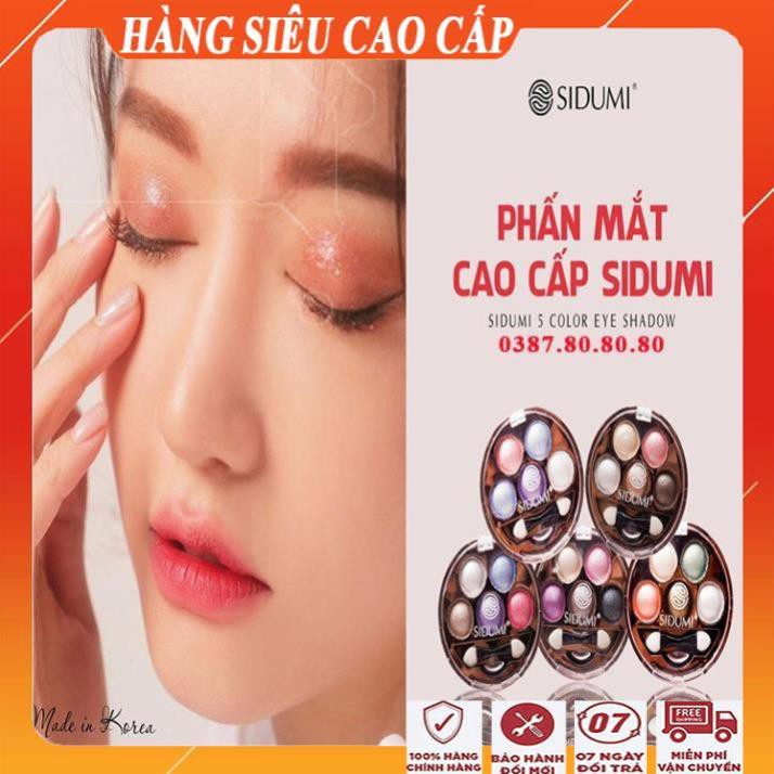[Freeship-HÀNG SIÊU CAO CẤP] Phấn mắt sidumi 5 ô siêu đẹp/ Bảng màu mắt hàn quốc cao cấp  siêu mịn siêu bám
