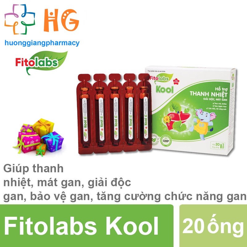 Mát gan cho bé Fitolabs Kool Hỗ trợ thanh nhiệt mát gan giúp giải độc gan bảo vệ gan hỗ trợ tăng cường chức năng gan