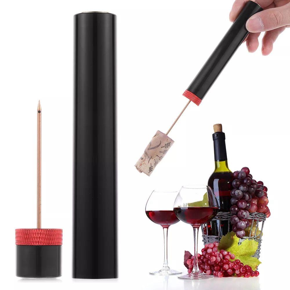 1 Dụng Cụ Mở Nút Bần Màu Đen Di Động Không Bị Hư Hại Cho Nhà Bếp / Quầy Bar