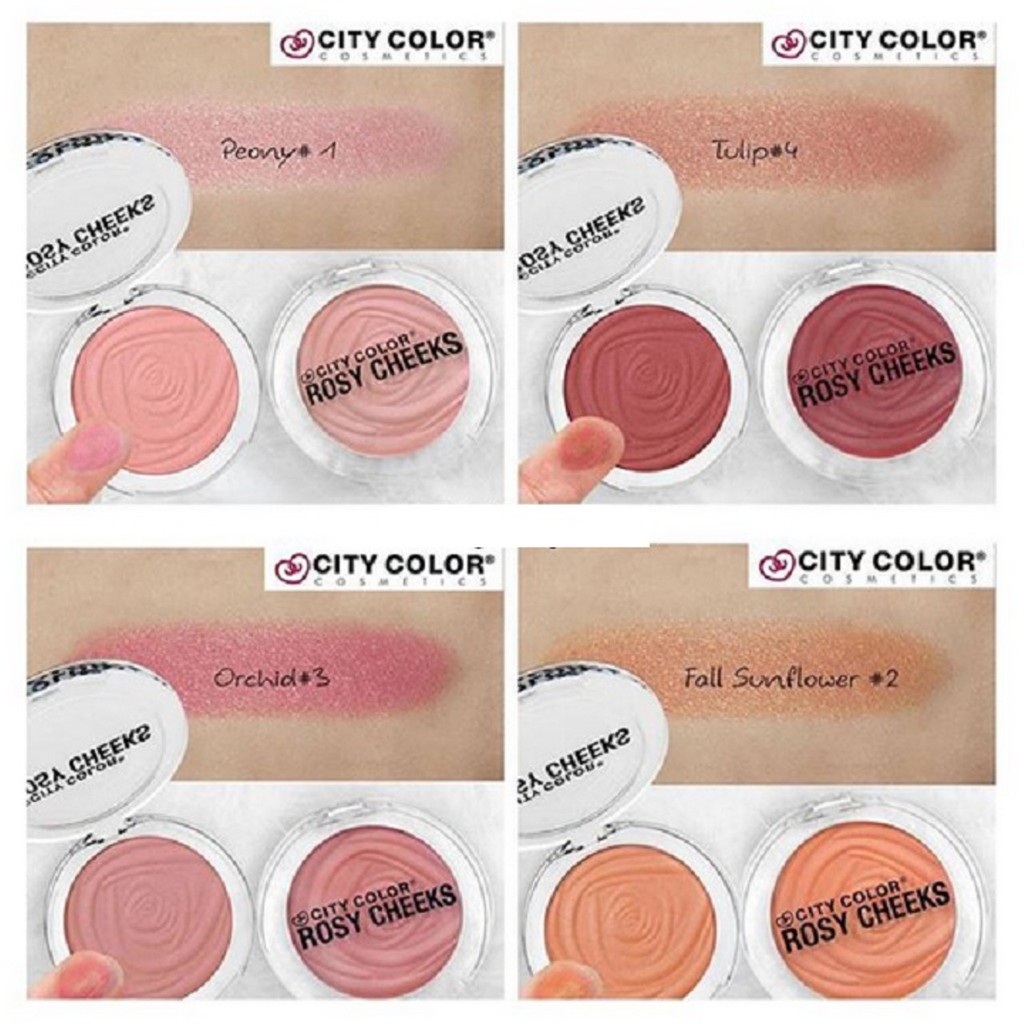 Má hồng Rosy Cheeks Blush City Color - 4 màu