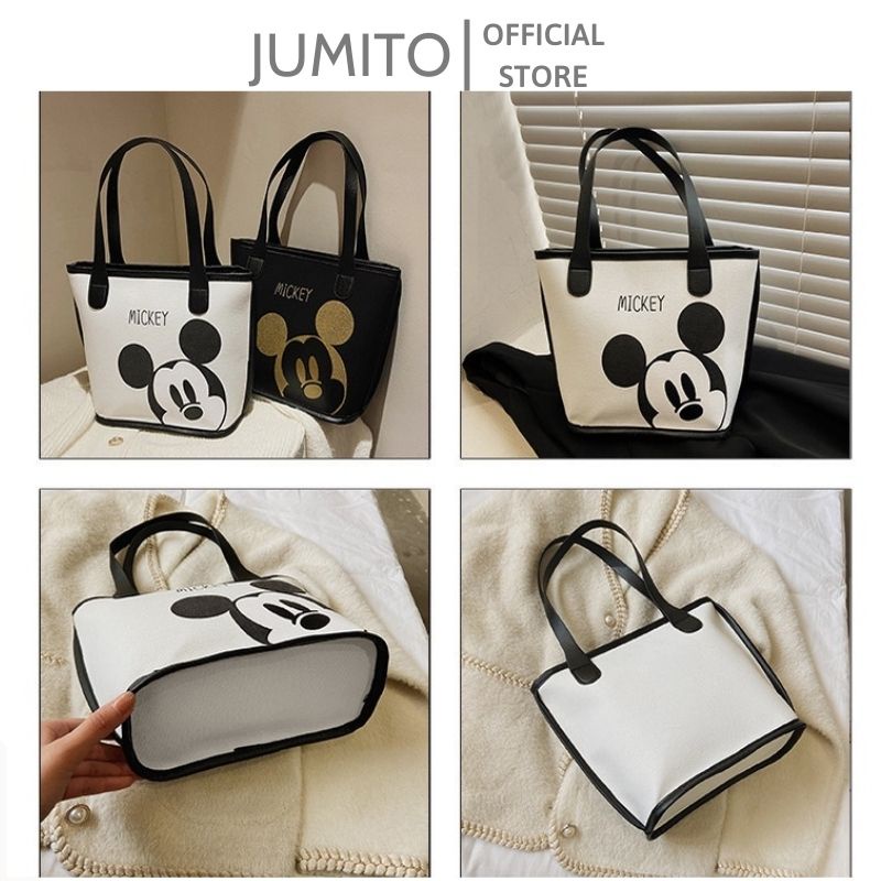 Túi xách nữ đeo vai xách tay hình Mi.ckey bản to hàng Quảng Châu cao cấp 4 màu siêu đẹp JUMITO T1.038.DADE