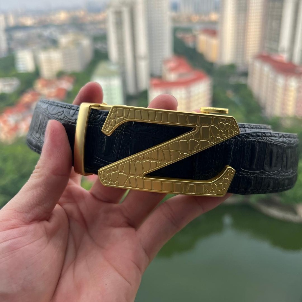 Thắt lưng nam - Dây nịt nam da cao cấp mặt khóa kim loại nguyên khối trẻ trung lịch lãm TL10