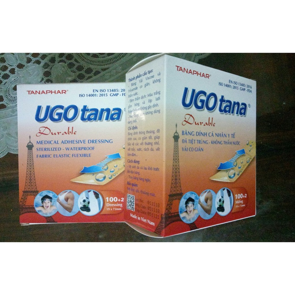 [BANBUONBANLE]hộp 100  miếng băng cá nhân urgo