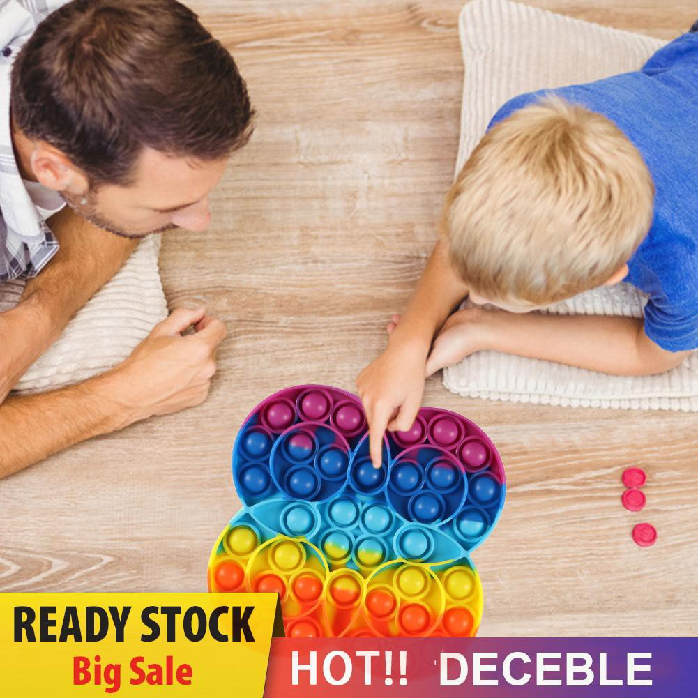 Pop It Fidget Đồ chơi 3/4 Rings Autism Needs Stress Reliever  Bubble Sensory Fidget Đồ chơis