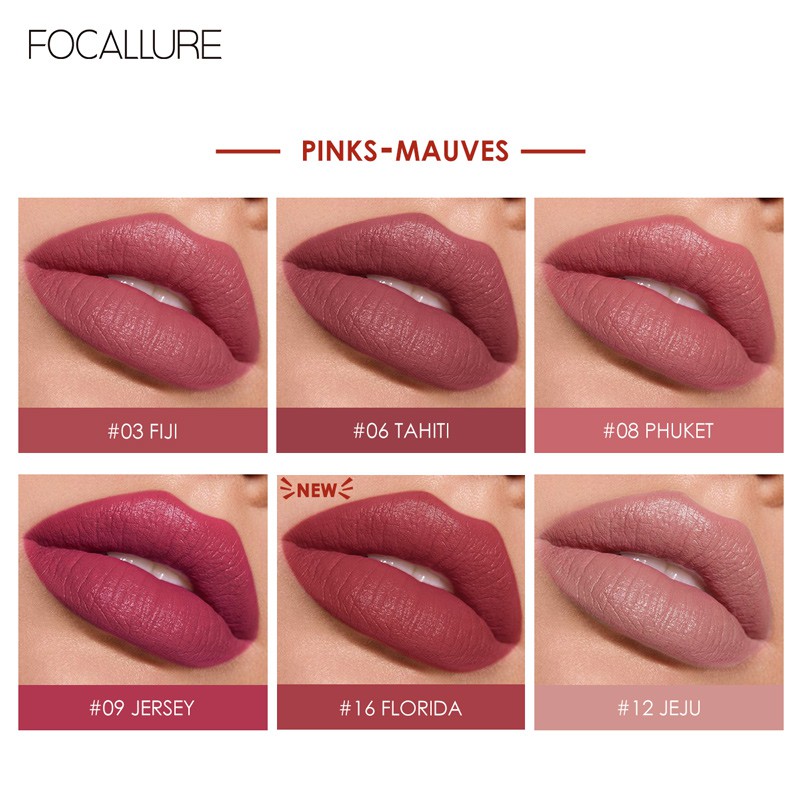 [BUY 1 GET 1 GIFT]Son lì FOCALLURE màu nude chống thấm nước và lâu trôi