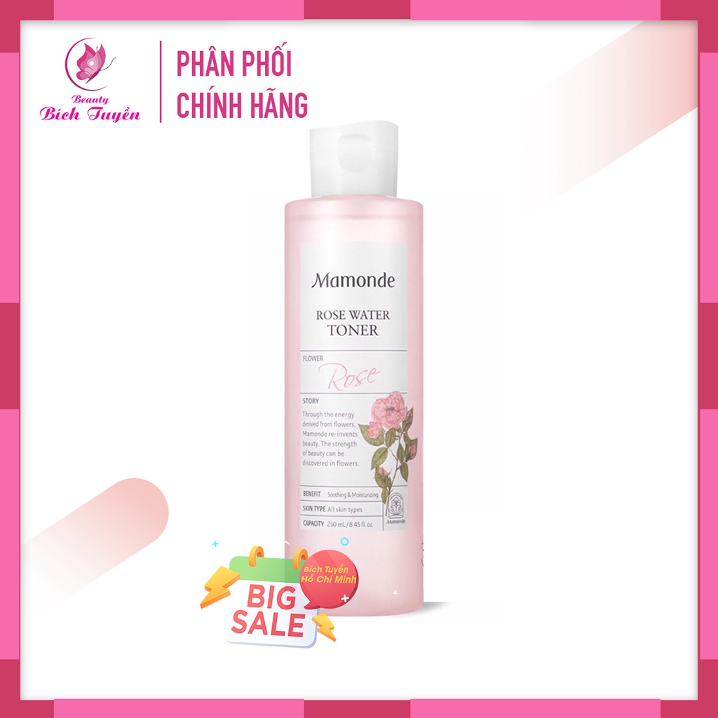 Toner MAMONDE Rose Water Nước Hoa Hồng Cung Cấp Độ Ẩm 250ml