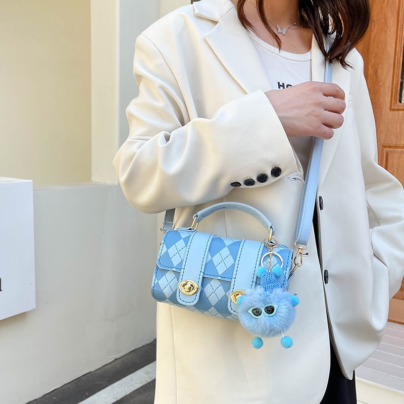 [DIY tự làm] Túi dệt handmade tự làm, túi chất liệu tự làm, túi đeo chéo một vai hình thoi mới 2022, túi làm bằng tay cho bạn gái