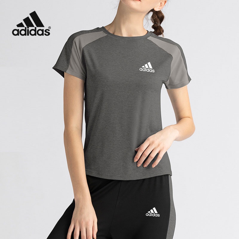 Áo Thun Thể Thao Tay Ngắn Phối Lưới Thoáng Khí Nhanh Khô Chất Lượng Cao Cho Nữ