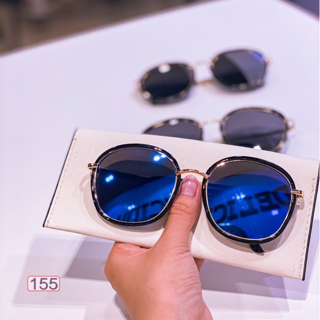Mắt Kính Thời Trang Hot Trend Form Tròn M155 Hot 018 Sang Chảnh - Hazo